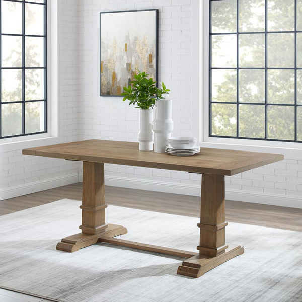 Joanna Dining Table Rustic Brown – Modern Farmhouse Elegance