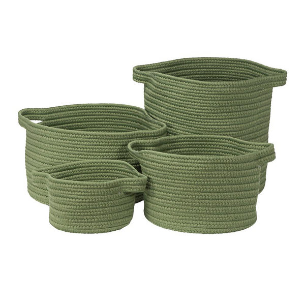 American Farmhouse 4-Piece Basket Set - Thyme | Stylish & Durable Storage Solutions