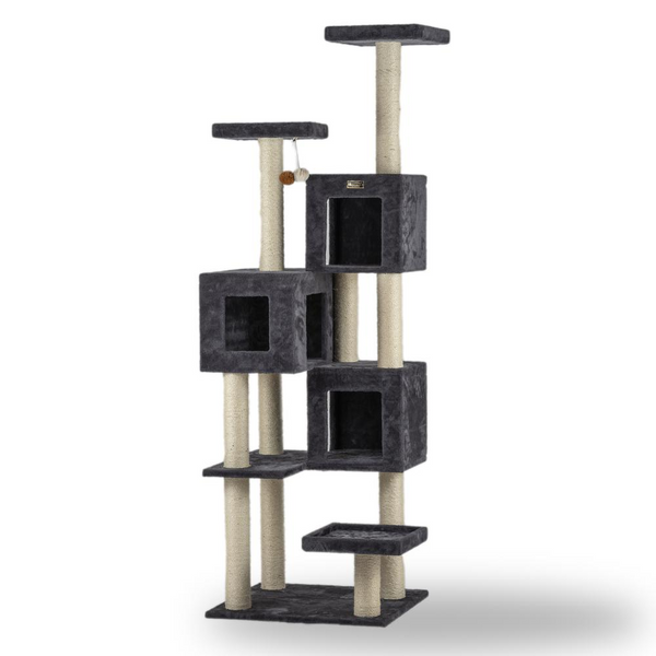 Armarkat Real Wood Giant Cat Tower with Condos for Multiple Cats Extra-Large, Durable, and Stylish