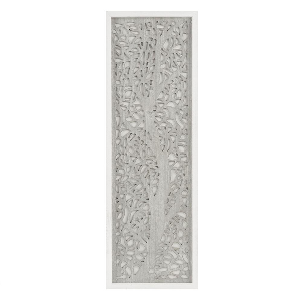 Madison Park Laurel Branches Laser Cut Tree Framed Panel Wall Decor