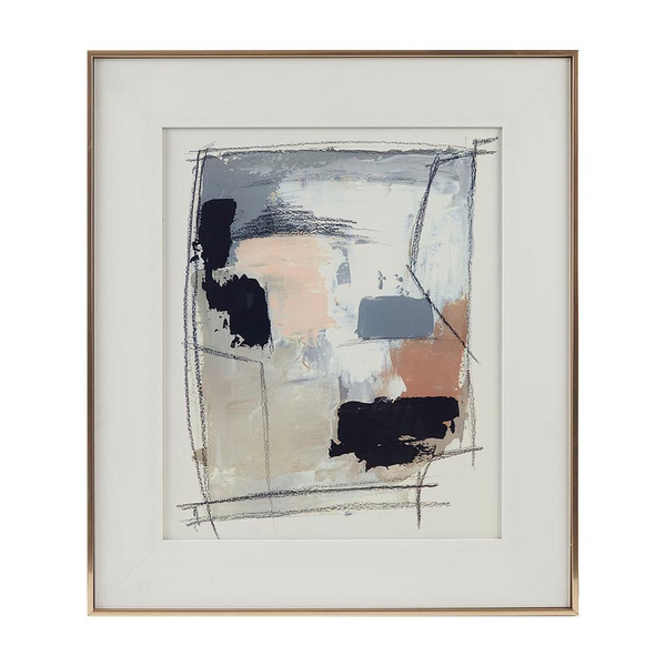 Madison Park Abstract Reveal Framed Glass and Gallery Matted Wall Art