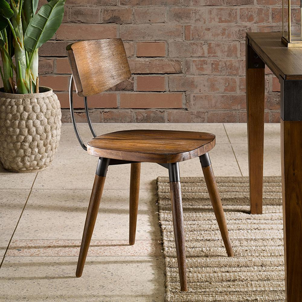 INK+IVY Frazier Dining Chair Set - Warm Industrial Charm for Your Dining Room