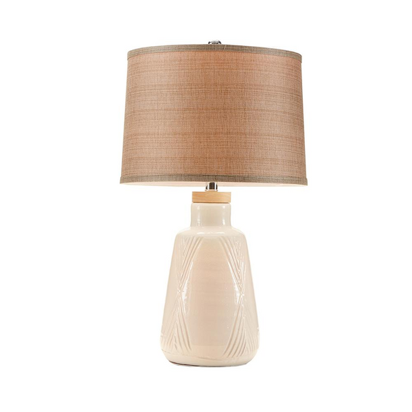 Boho Textured Ceramic Table Lamp - Unique Style for Your Home